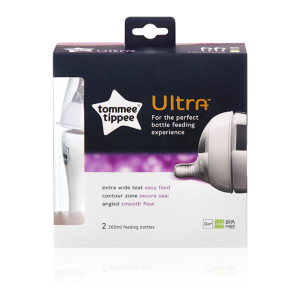 Tommee Tippee Шише за хранене Ultra 260ml 0m+ 2 бр./оп.