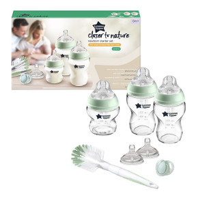 Tommee Tippee Newborn Starter Set Комплект за новородено Easi-Vent - стъкло