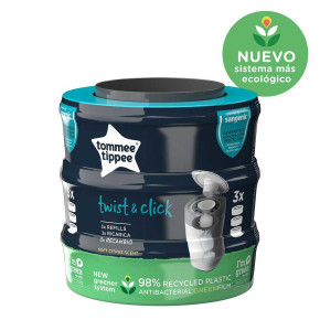 Tommee Tippee Комплект от 3 касети за хигиенен кош Twist and Click