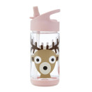 3 Sprouts бутилка за вода с мек накрайник - Deer