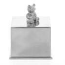 The Juliana Collection Посребрено музикално кубче с мече