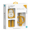 Matchstick Monkey Teething Starter Set комплект силиконови чесалки с антимикробна технология - Ludo Lion