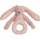 Happy Horse плюшена играчка зайчето Richie - дрънкалка (18 см) - Old Pink
