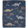 Бебешко одеяло Juwel David Fussenegger 70 x 90 см Dinos Velvet Blue