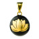 Bola медальон за бременни - Black with Gold Lotus