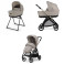 Детска количка 2 в 1 Inglesina Electa System Duo - Battery Beige / iridium Black