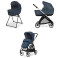 Детска количка 2 в 1 Inglesina Electa System Duo - Hudson Blue / Silver Black