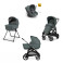 Детска количка 4 в 1 Inglesina Aptica System Quattro Darwin Infant Recline - Emerald Green / Litio Black