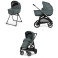 Детска количка 2 в 1 Inglesina Aptica System Duo - Emerald Green / Litio Black