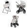 Детска количка 2 в 1 Inglesina Aptica System Duo - Opal Ivory / Litio Black