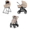 Детска количка 2 в 1 Inglesina Aptica System Duo - Pashmina Beige / Litio Black