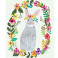 Детски килим Hueppi Animal Friends - Bunny Wreath