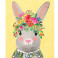 Детски килим Hueppi Animal Friends - Sunny Bunny