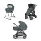 Бебешка количка Inglesina System Duo Aptica - Emerald Green/Lithium