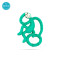 Matchstick Monkey Mini Monkey Teether чесалка с апликатор - Green