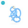 Matchstick Monkey Mini Monkey Teether чесалка с апликатор - Light Blue
