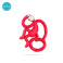 Matchstick Monkey Mini Monkey Teether чесалка с апликатор - Rubine