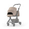 RedsBaby мек кош за новородено за детска количка Skip3 - Soft Taupe