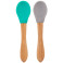 Minikoioi Scoops бебешки лъжици - 2 бр. - Green/Grey