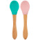 Minikoioi Scoops бебешки лъжици - 2 бр. - Green/Pink
